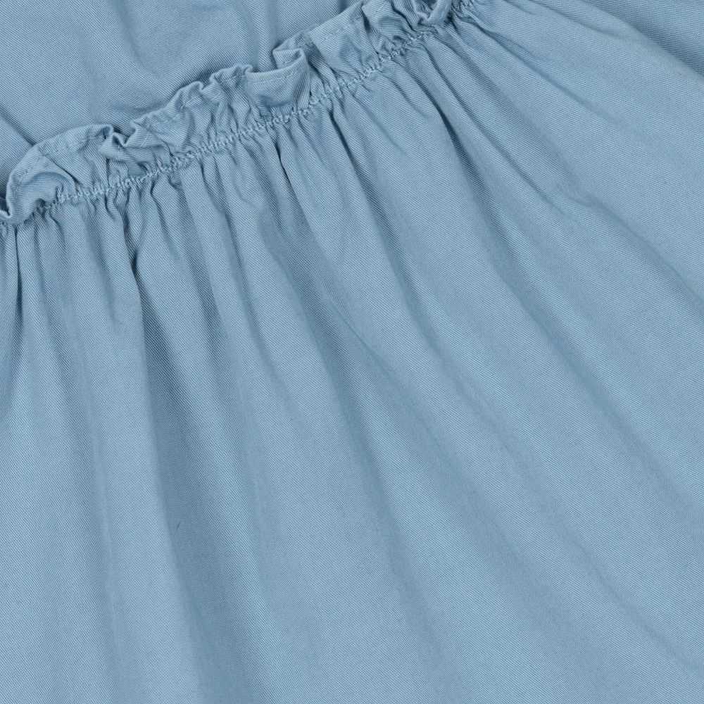 Laranjinha-Girls Blue Pinafore Dress | Childrensalon Outlet