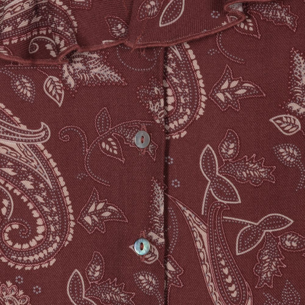 Laranjinha-Girls Burgundy Viscose Blouse | Childrensalon Outlet