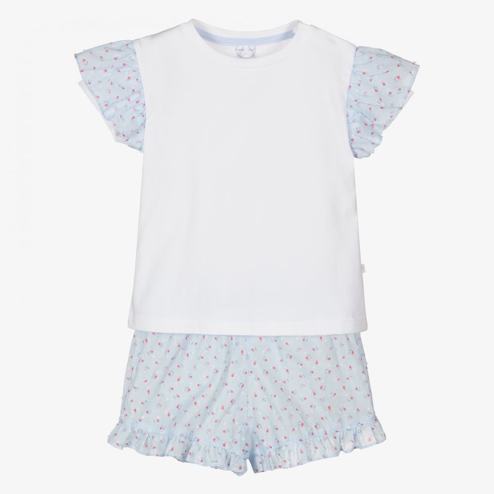 Laranjinha - Girls Cotton Short Pyjamas | Childrensalon