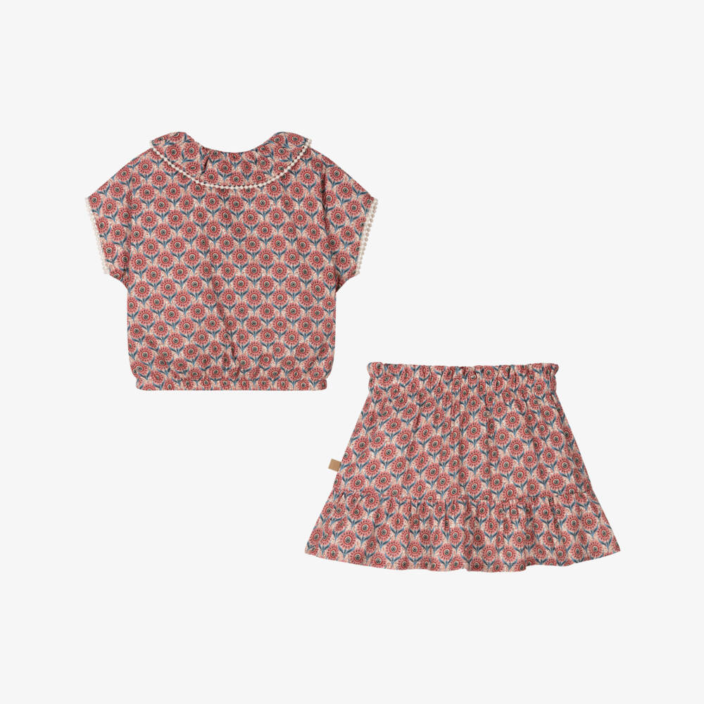 Laranjinha-طقم زهري داكن للبنات | Childrensalon Outlet