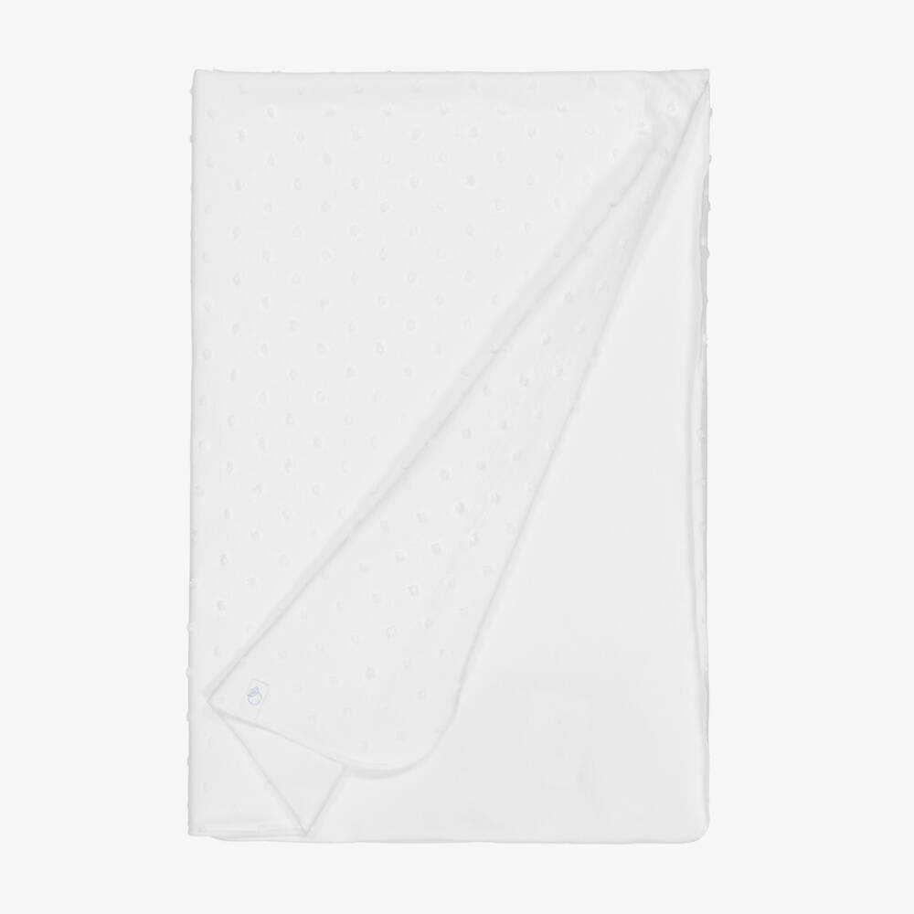 Laranjinha-Girls Delicate White Plumetti Blanket | Childrensalon Outlet