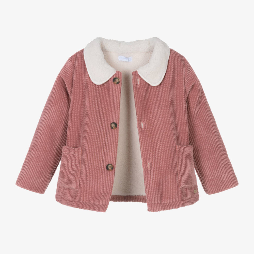 Laranjinha-Girls Dusky Pink Cord Jacket | Childrensalon Outlet