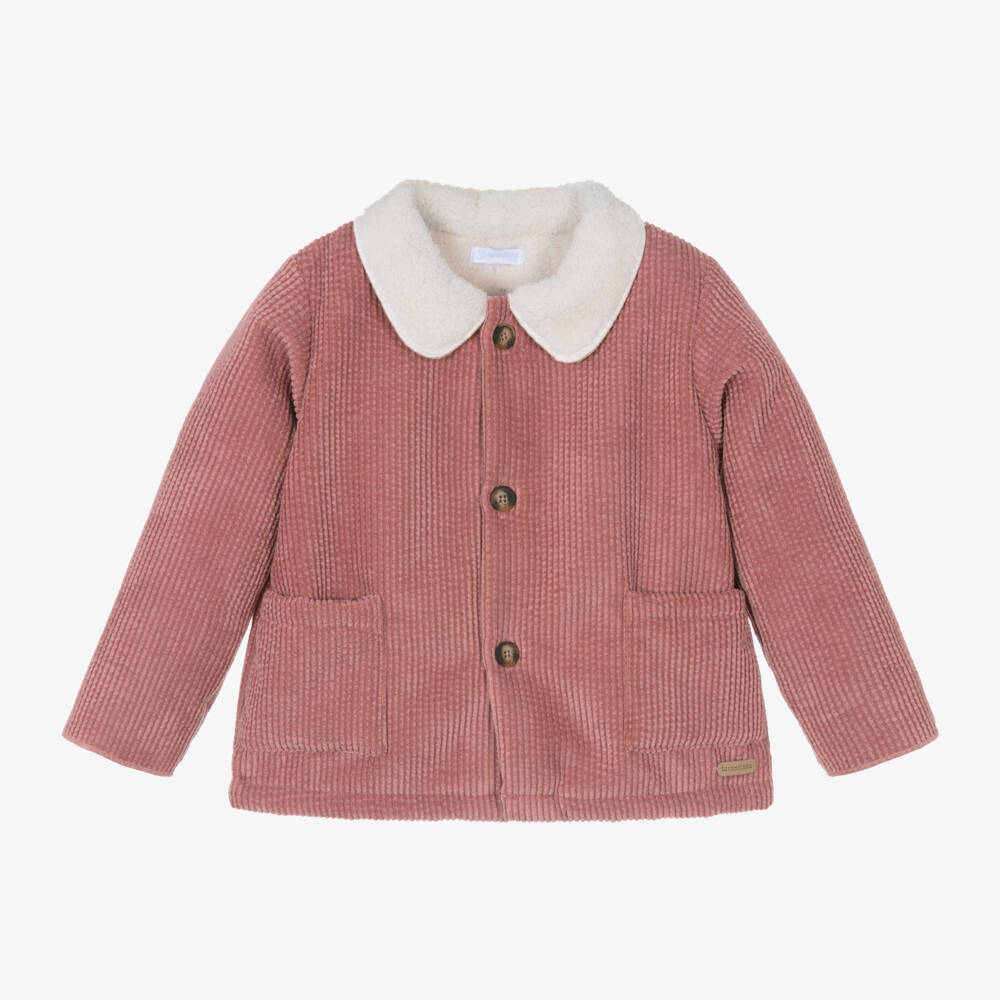 Laranjinha-Girls Dusky Pink Cord Jacket | Childrensalon Outlet
