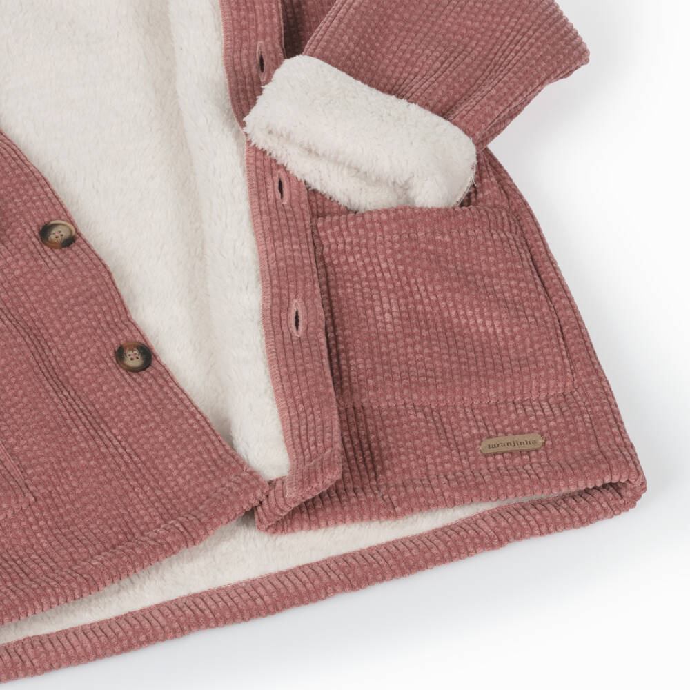 Laranjinha-Girls Dusky Pink Cord Jacket | Childrensalon Outlet