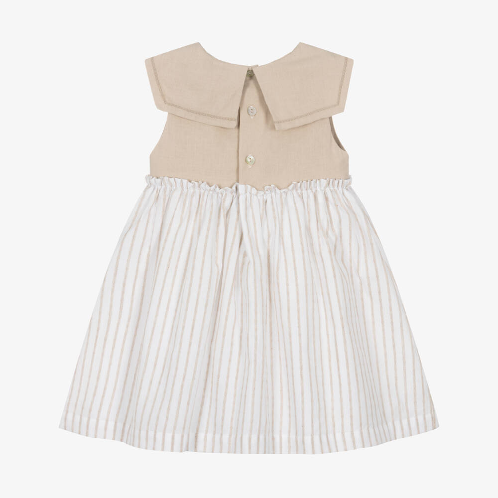 Laranjinha-Girls Flared Sailor-Style Dress | Childrensalon Outlet