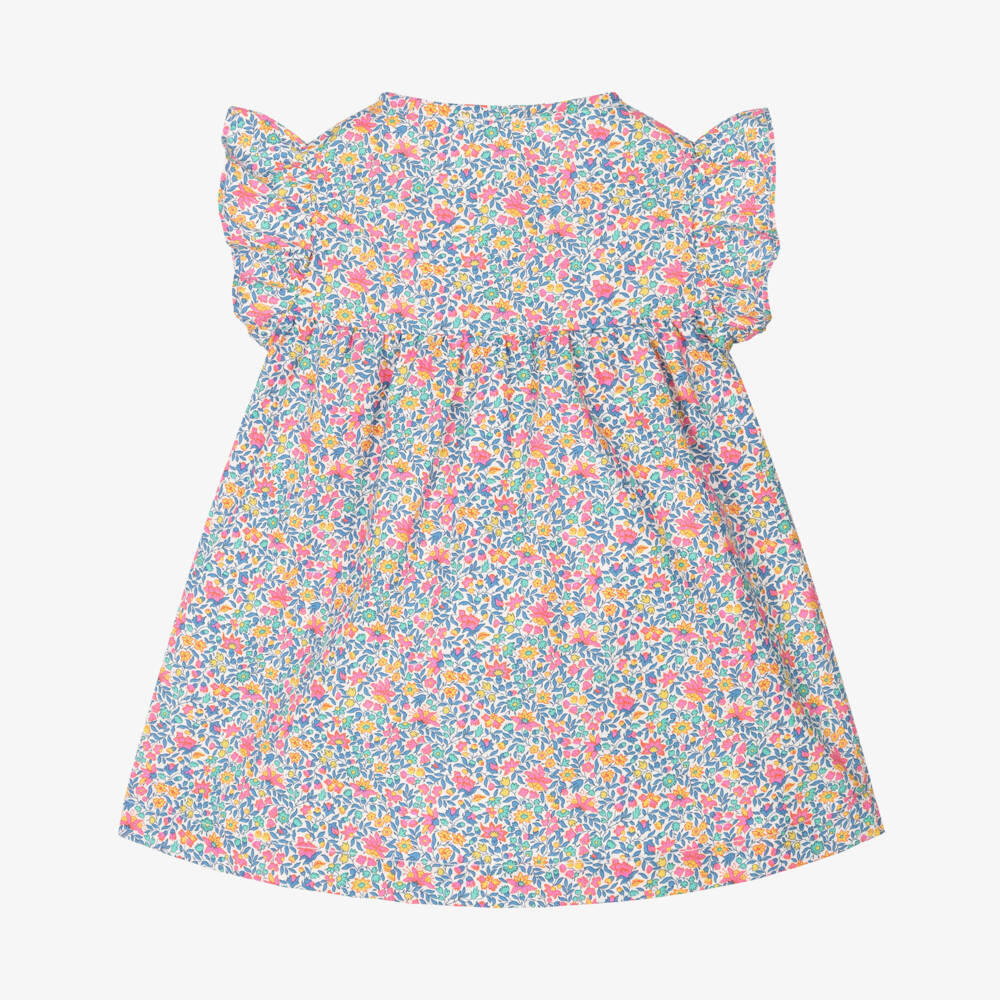 Laranjinha-Girls Floral Liberty Poplin Dress | Childrensalon Outlet