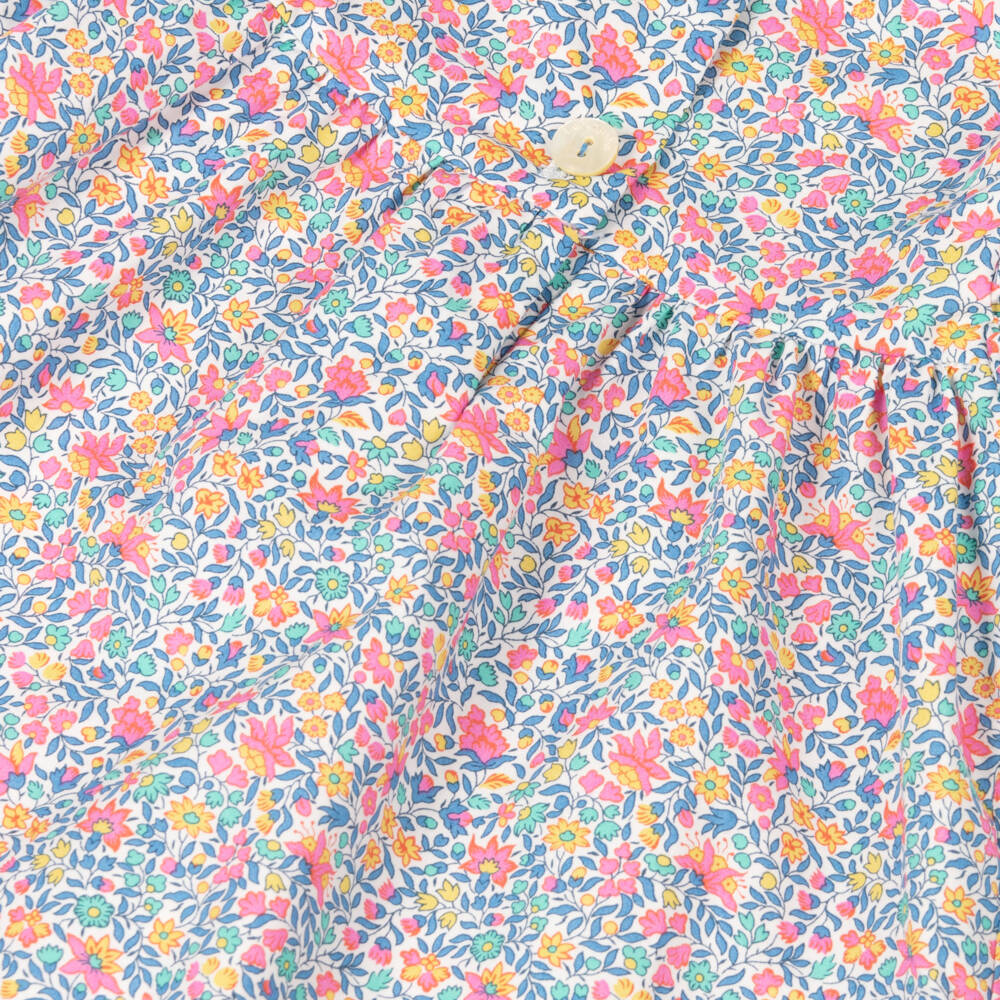 Laranjinha-Girls Floral Liberty Poplin Dress | Childrensalon Outlet