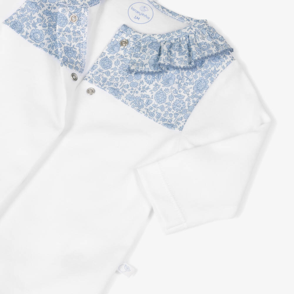 Laranjinha-Girls Floral Liberty Print Sleep Suit | Childrensalon Outlet