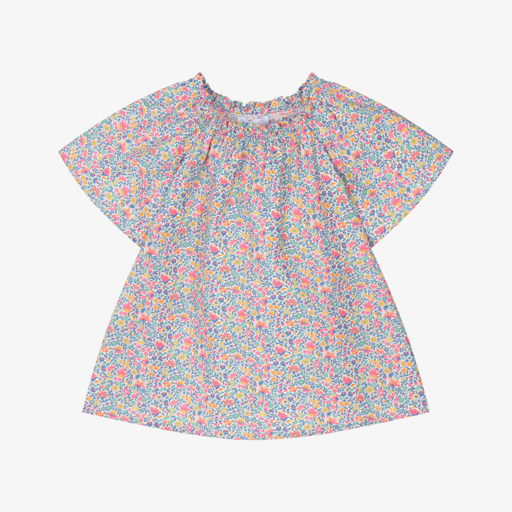 Laranjinha-Блузка из поплина с цветочным узором для девочек | Childrensalon Outlet