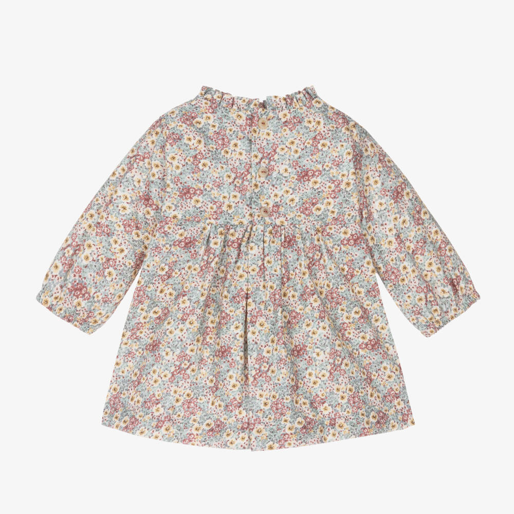 Laranjinha-Girls Floral Smocked Cotton Dress | Childrensalon Outlet