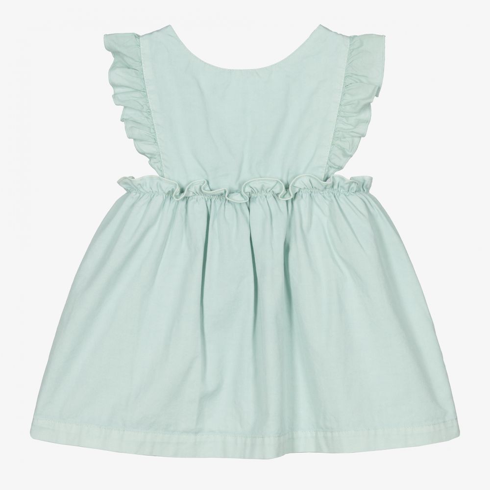 Laranjinha - Robe chasuble verte Fille | Childrensalon