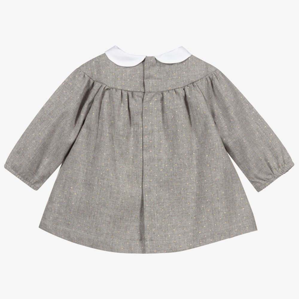 Laranjinha-Серое платье с золотистыми крапинками для девочек | Childrensalon Outlet