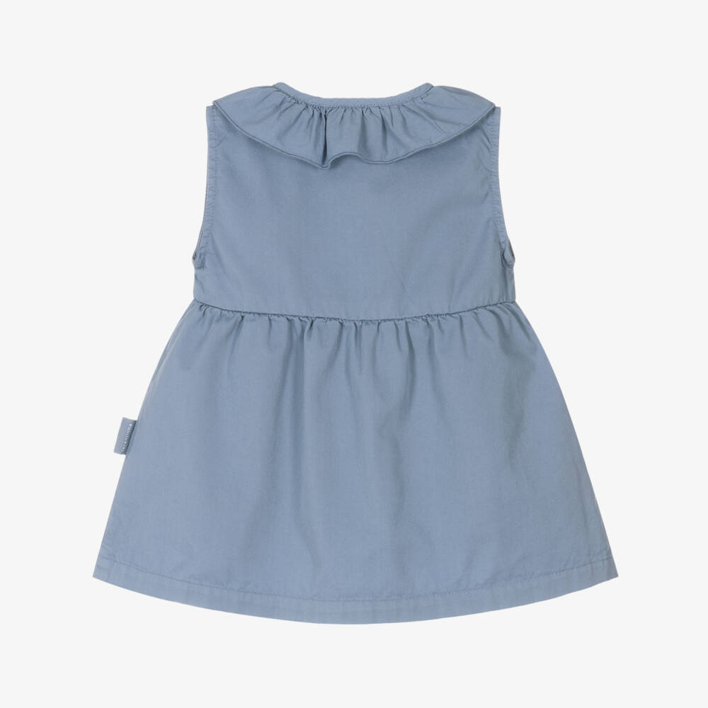 Laranjinha-Girls Indigo Twill Sundress | Childrensalon Outlet