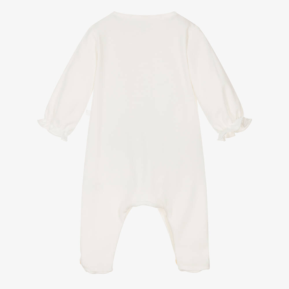 Laranjinha-أفرول بيبي غرو قطن لون عاجي للمولودات | Childrensalon Outlet