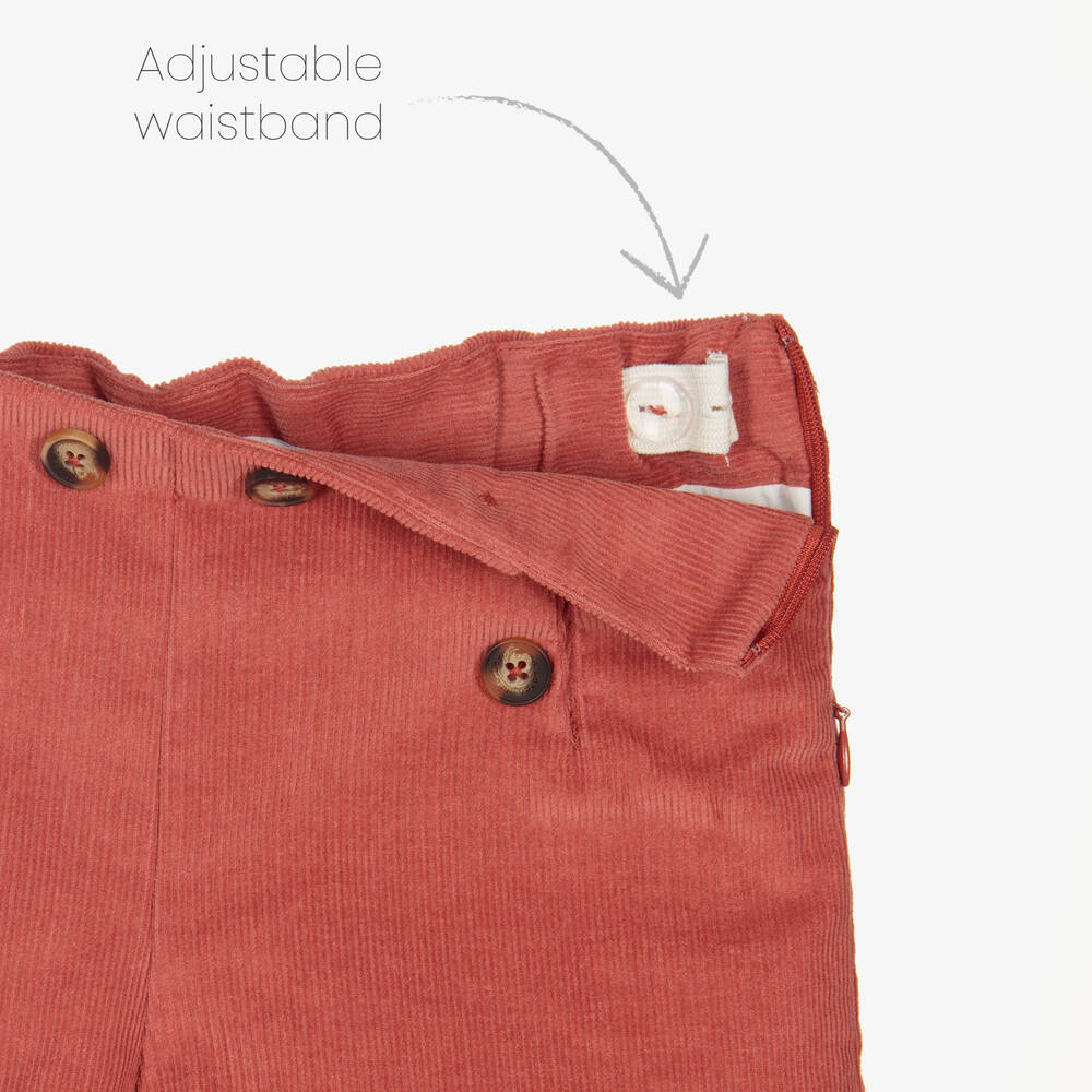 Laranjinha-Girls Ivory & Pink Shorts Set | Childrensalon Outlet