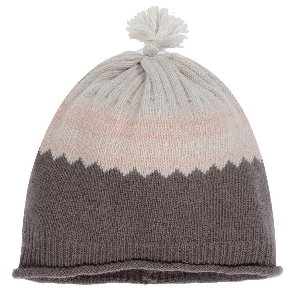 Laranjinha - Girls Knitted Wool Hat | Childrensalon