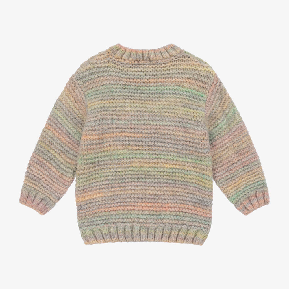 Laranjinha-Girls Light Green Knit Jumper | Childrensalon Outlet