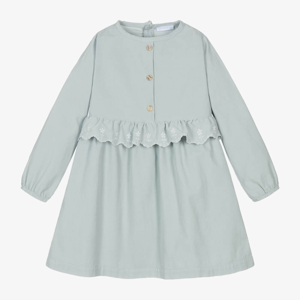 Laranjinha-فستان كوردروي لون أخضر | Childrensalon Outlet