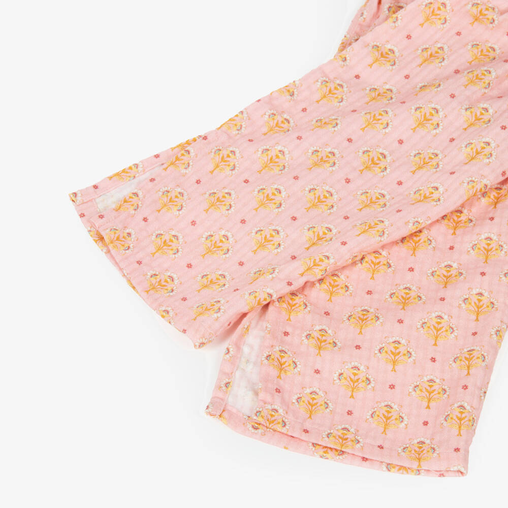 Laranjinha-Розовые цветочные брюки для девочек | Childrensalon Outlet
