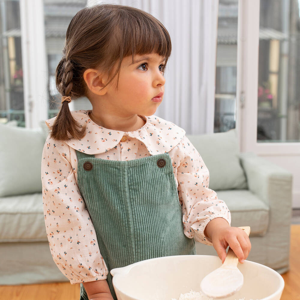 Laranjinha-Girls Pink Floral Blouse | Childrensalon Outlet