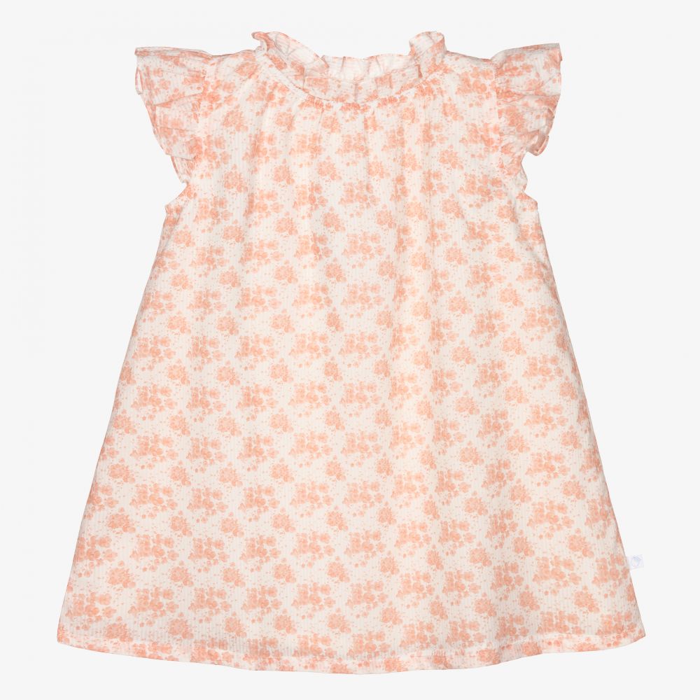 Laranjinha-Розовое платье в цветочек для девочек | Childrensalon Outlet