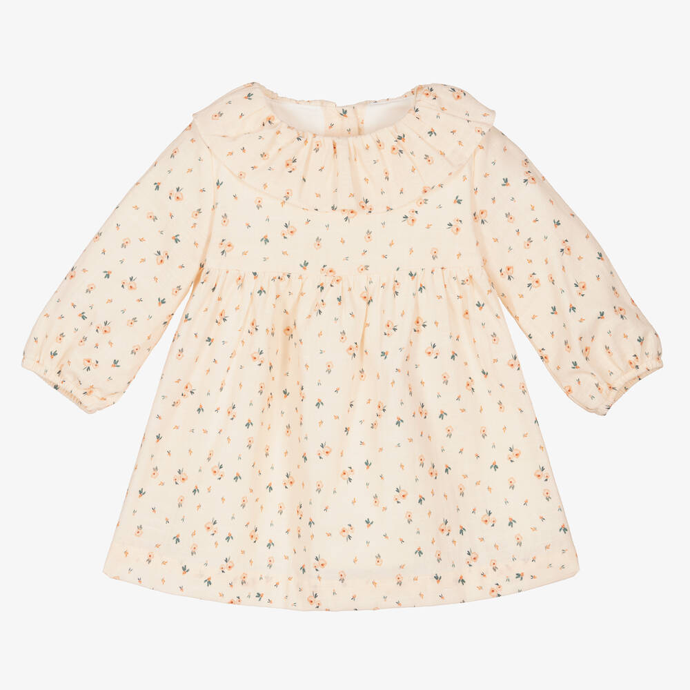 Laranjinha - Robe rose à fleurs fille | Childrensalon