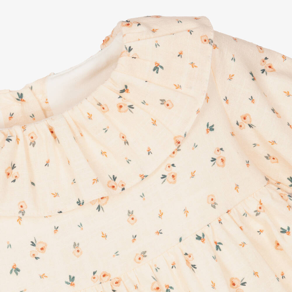 Laranjinha-Розовое платье в цветочек для девочек | Childrensalon Outlet