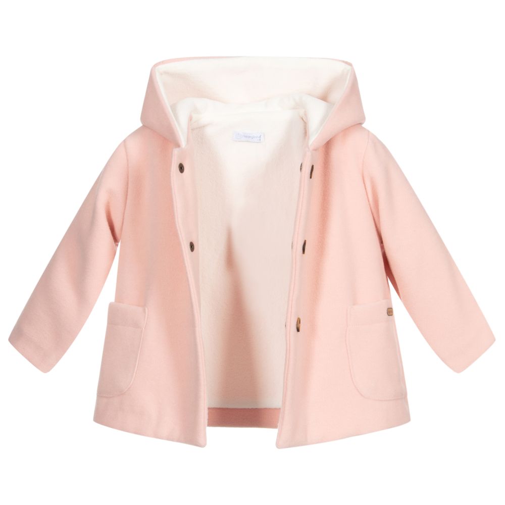 Laranjinha-Розовое пальто с капюшоном для девочек | Childrensalon Outlet