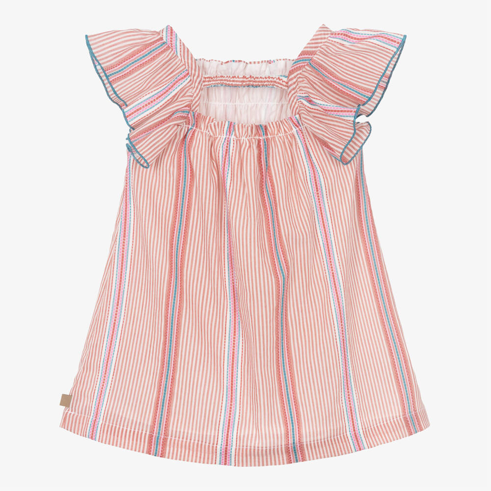 Laranjinha-Платье в розовую полоску для девочек | Childrensalon Outlet