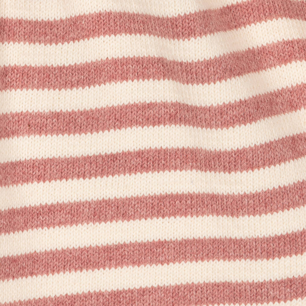 Laranjinha-Girls Pink Striped Knit Dress | Childrensalon Outlet
