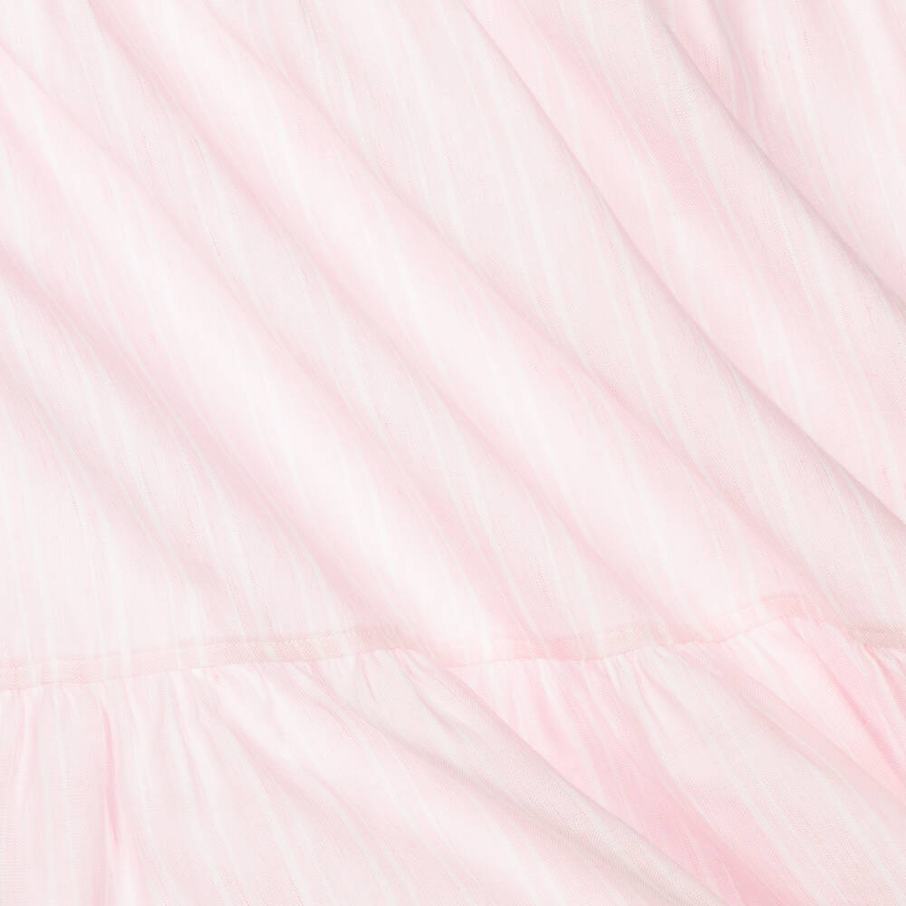 Laranjinha-Girls Pink & White Striped Dress | Childrensalon Outlet
