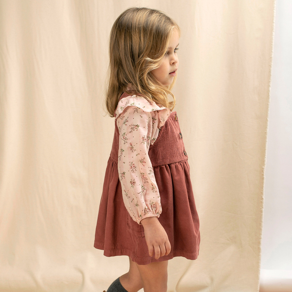 Little girl top corduroy dresses