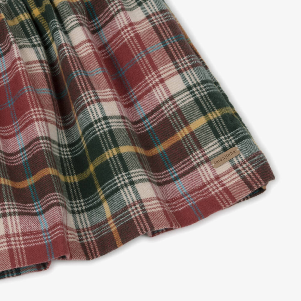 Laranjinha-Платье из мягкого хлопка в клетку для девочек | Childrensalon Outlet