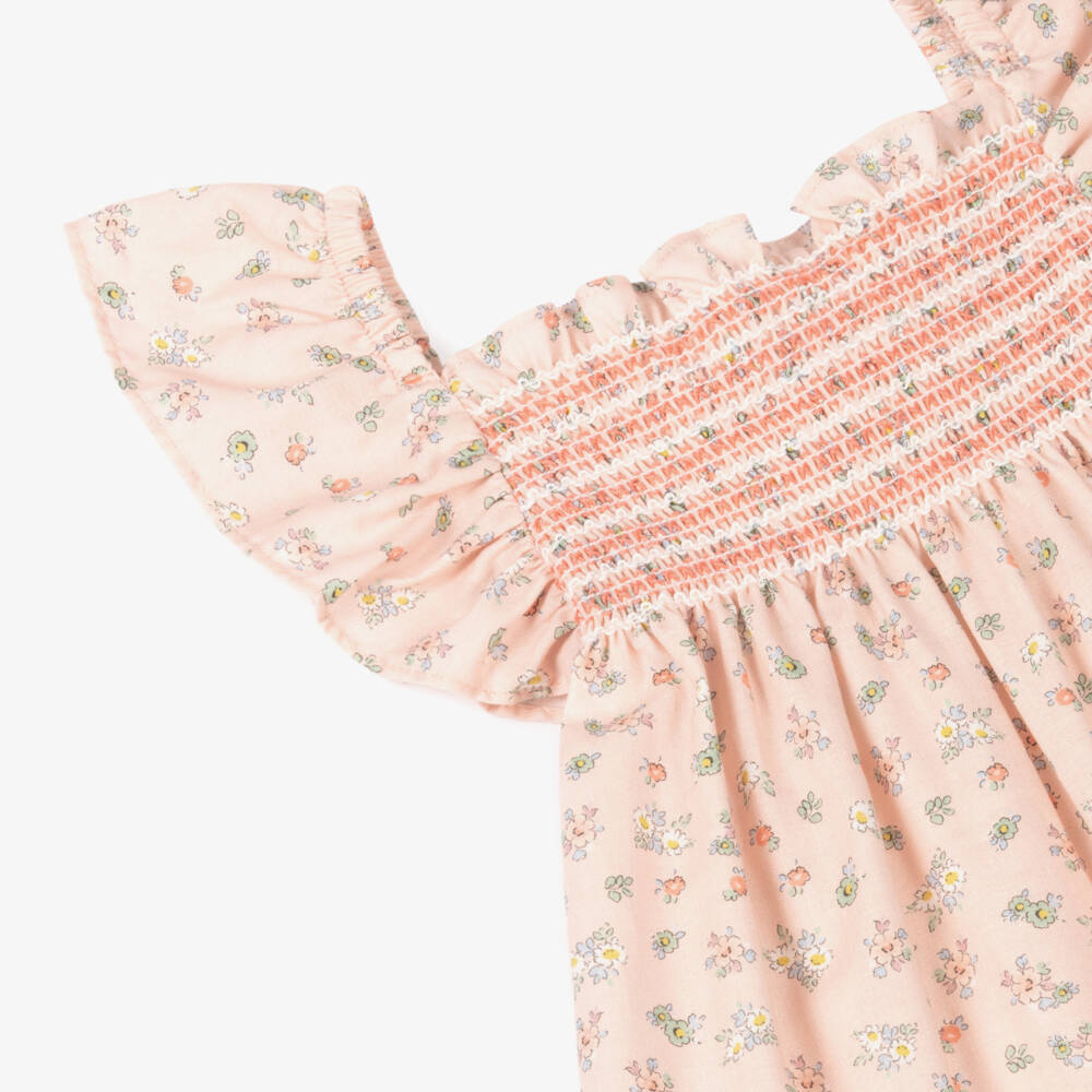 Laranjinha-Girls Rose Cotton Blossom Gown | Childrensalon Outlet