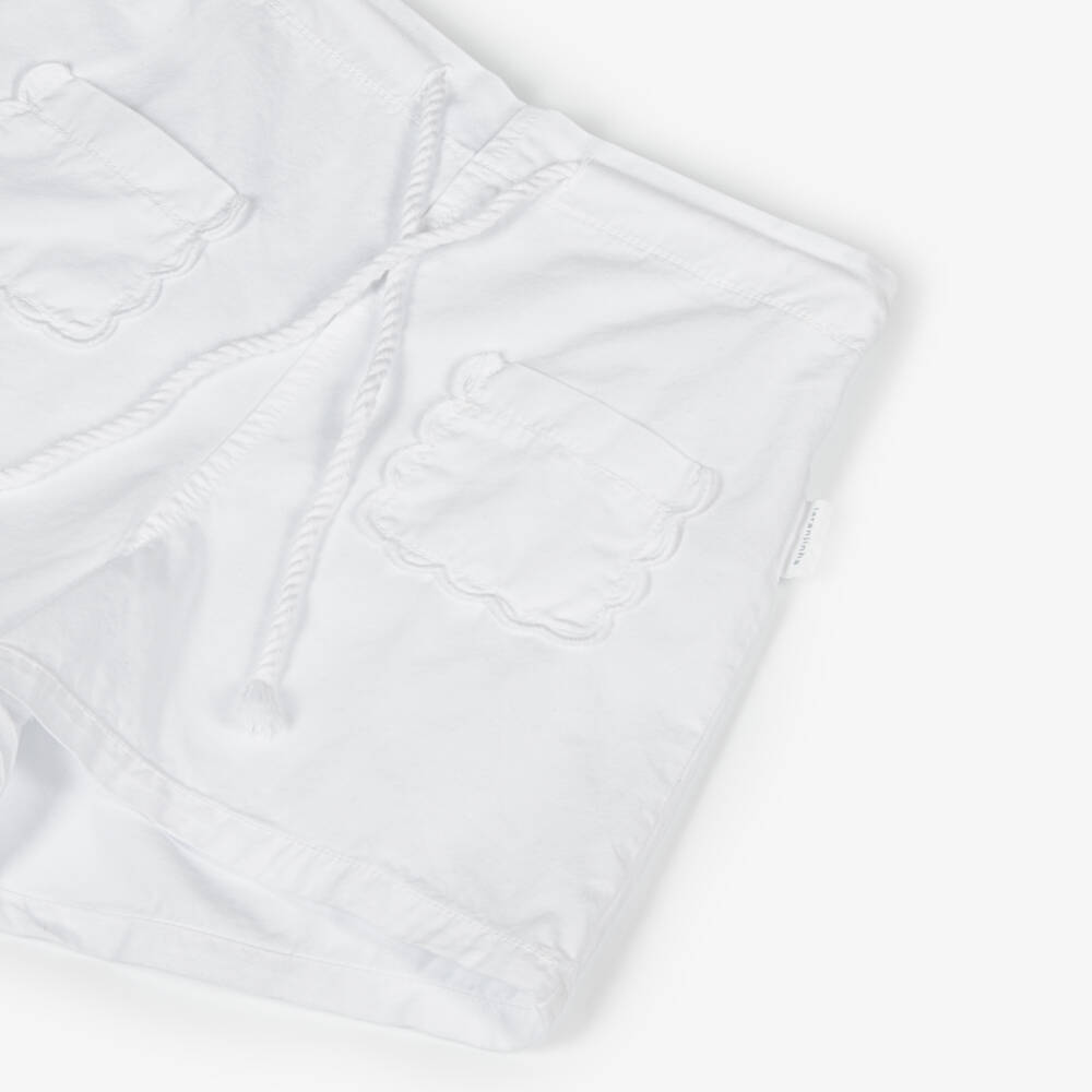 Laranjinha-Шорты из хлопка с волнистой отделкой для девочек | Childrensalon Outlet