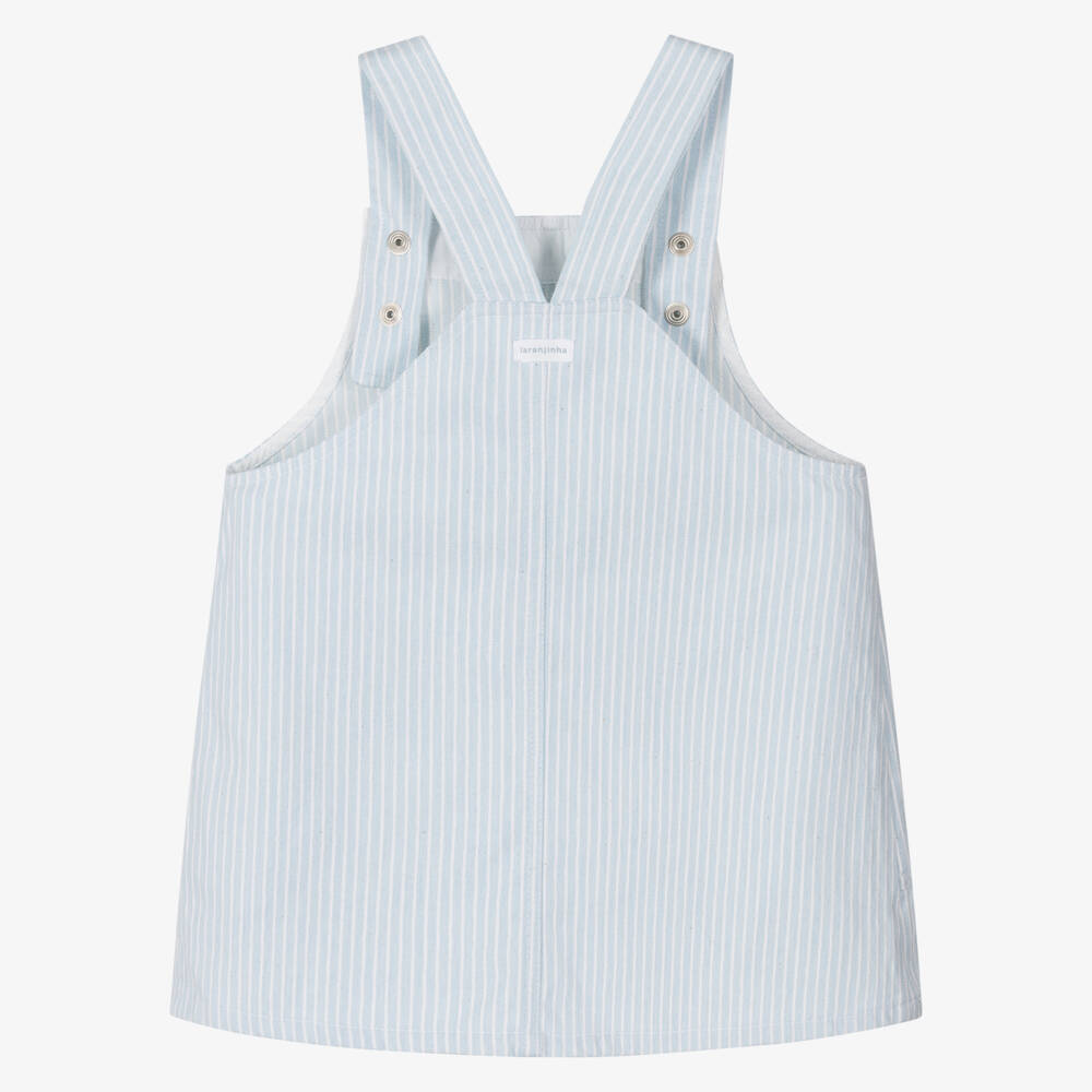 Laranjinha-Мягкий голубой твиловый сарафан для девочек | Childrensalon Outlet