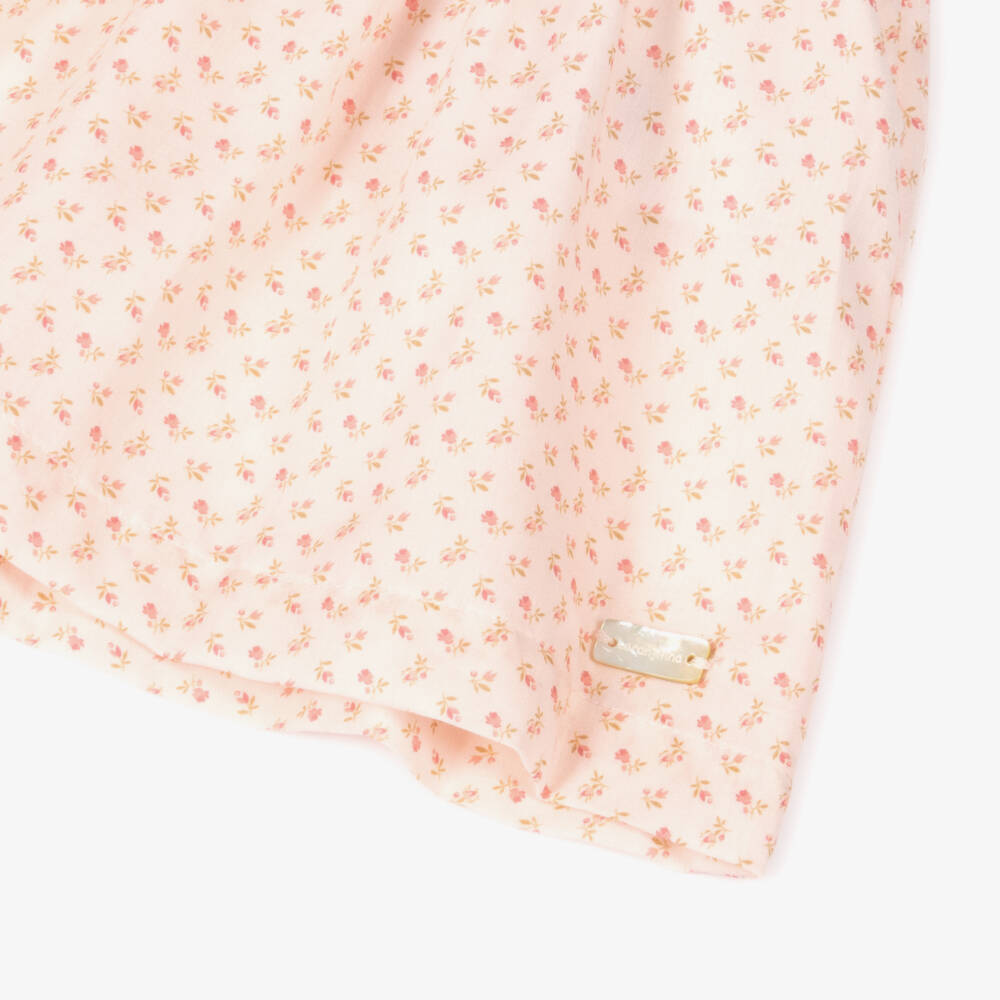 Laranjinha-Girls Soft Pink Floral Frock | Childrensalon Outlet