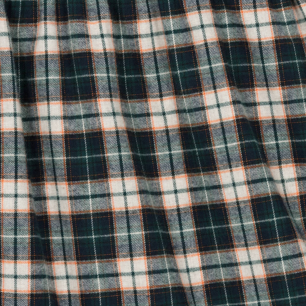 Laranjinha-Girls Tartan Twill Ruffle Dress | Childrensalon Outlet