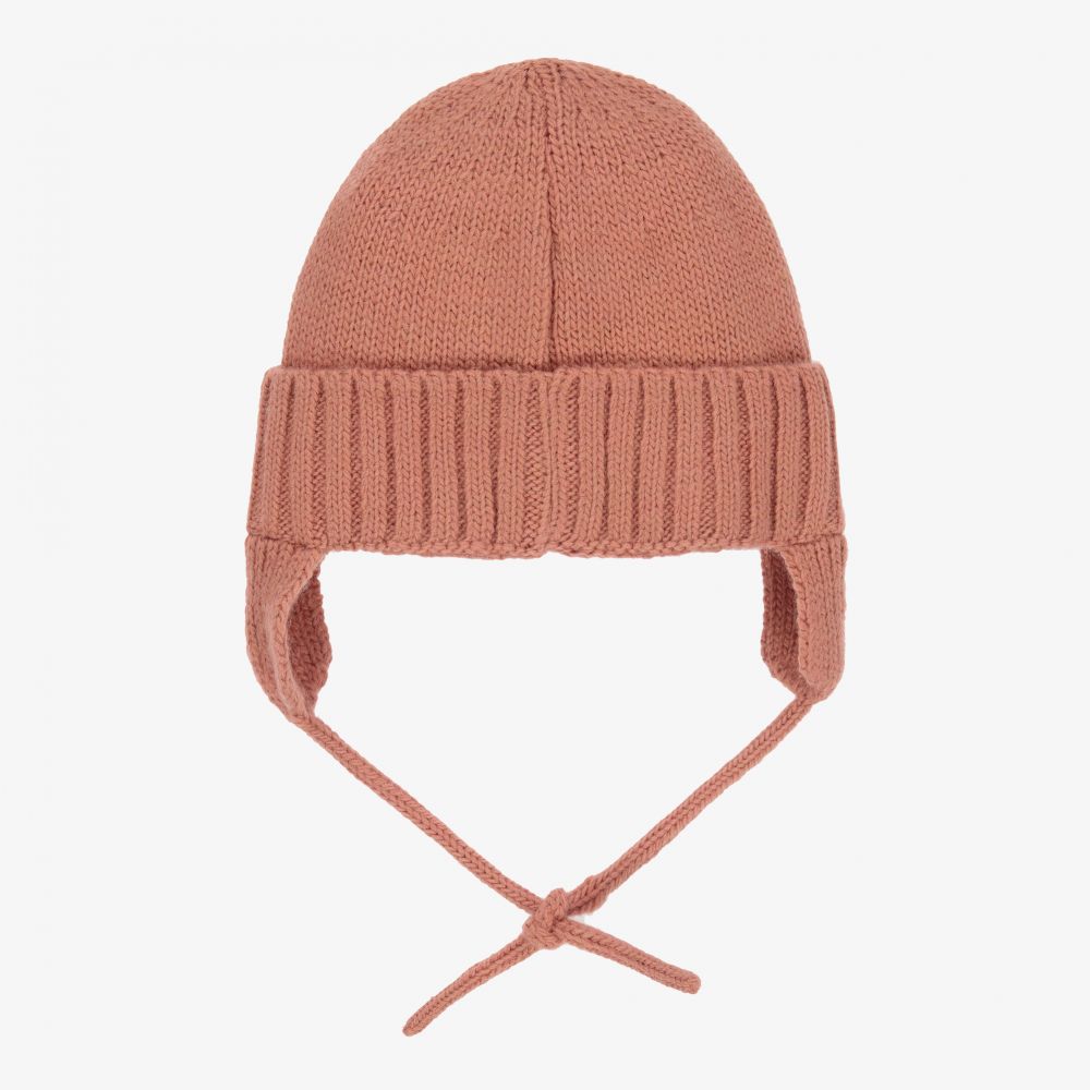 Laranjinha-قبعة أكريليك محبوك لون زهري للبنات | Childrensalon Outlet