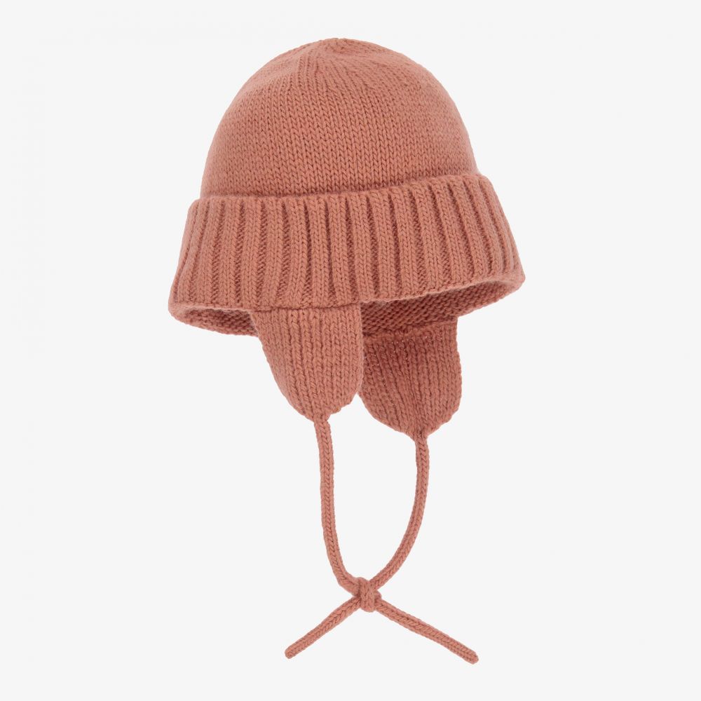 Laranjinha-قبعة أكريليك محبوك لون زهري للبنات | Childrensalon Outlet