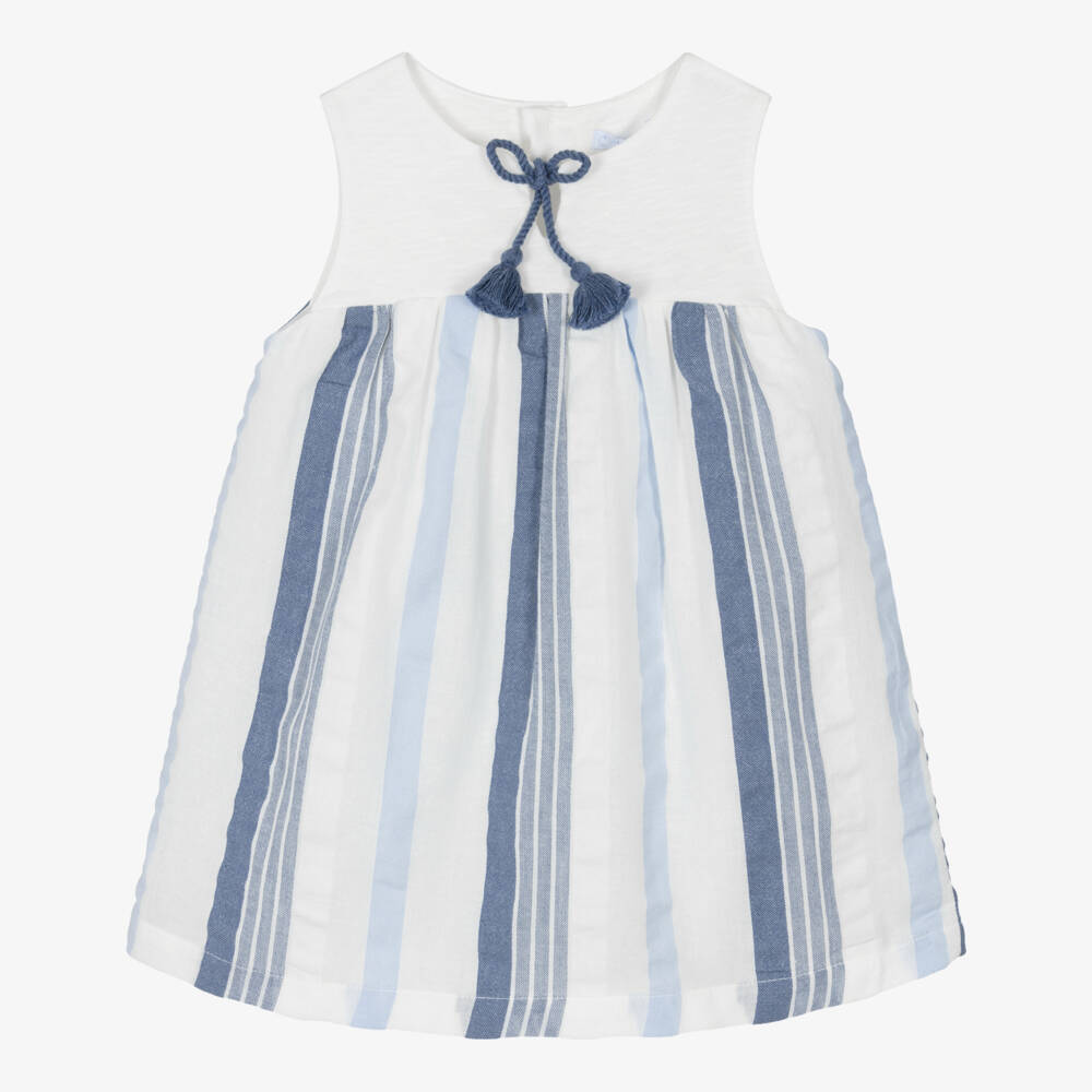 Laranjinha-Платье в синие полоски для малышей | Childrensalon Outlet