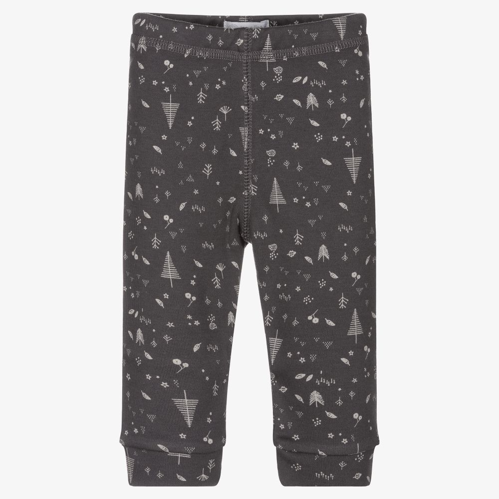 Laranjinha - Grey Cotton Baby Leggings | Childrensalon