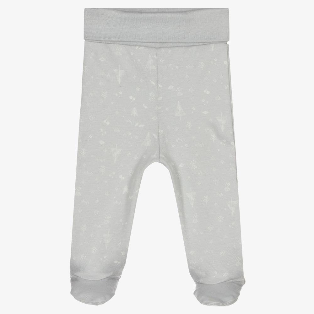 Laranjinha - Grey Cotton Baby Trousers | Childrensalon