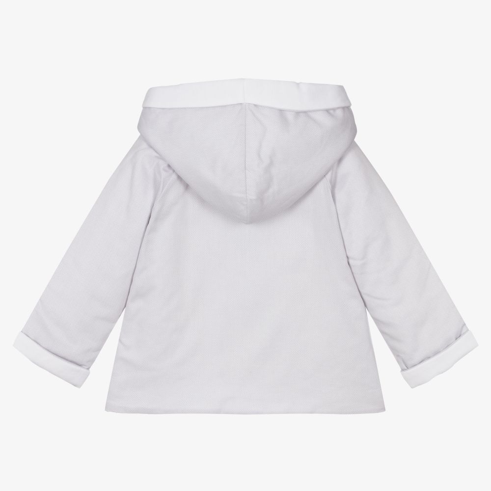 Laranjinha-Grey Cotton Padded Jacket | Childrensalon Outlet