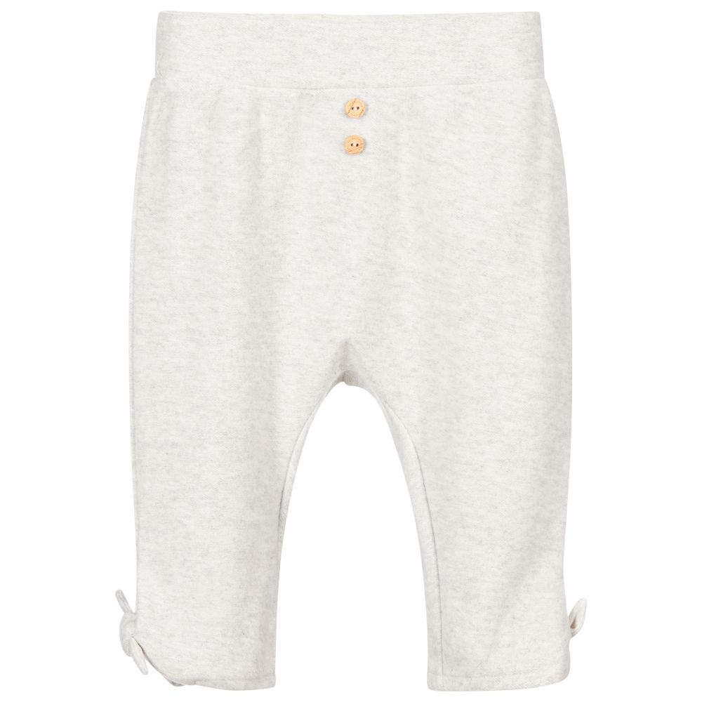 Laranjinha - Grey Cotton Trousers  | Childrensalon