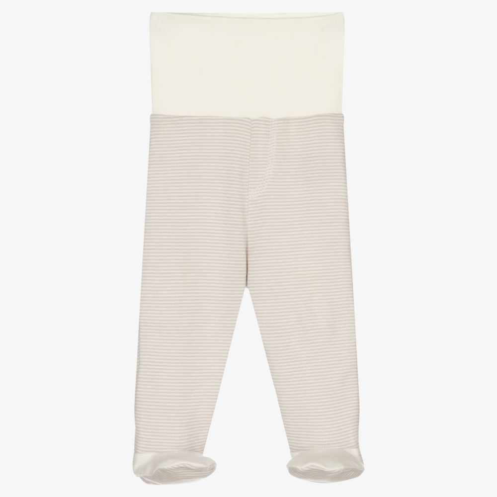 Laranjinha-Grey Stripe Baby Trousers | Childrensalon Outlet