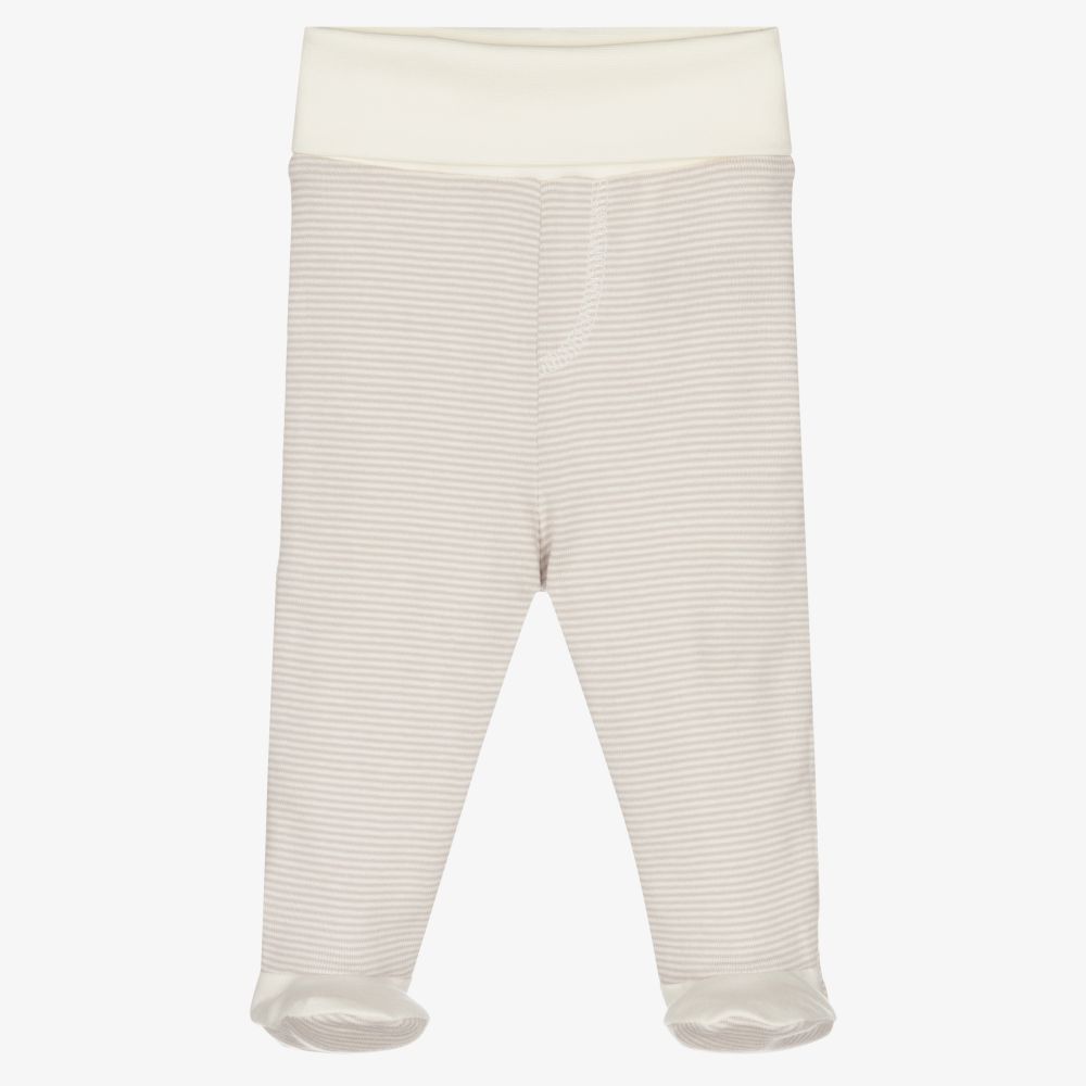 Laranjinha - Grey Stripe Baby Trousers | Childrensalon