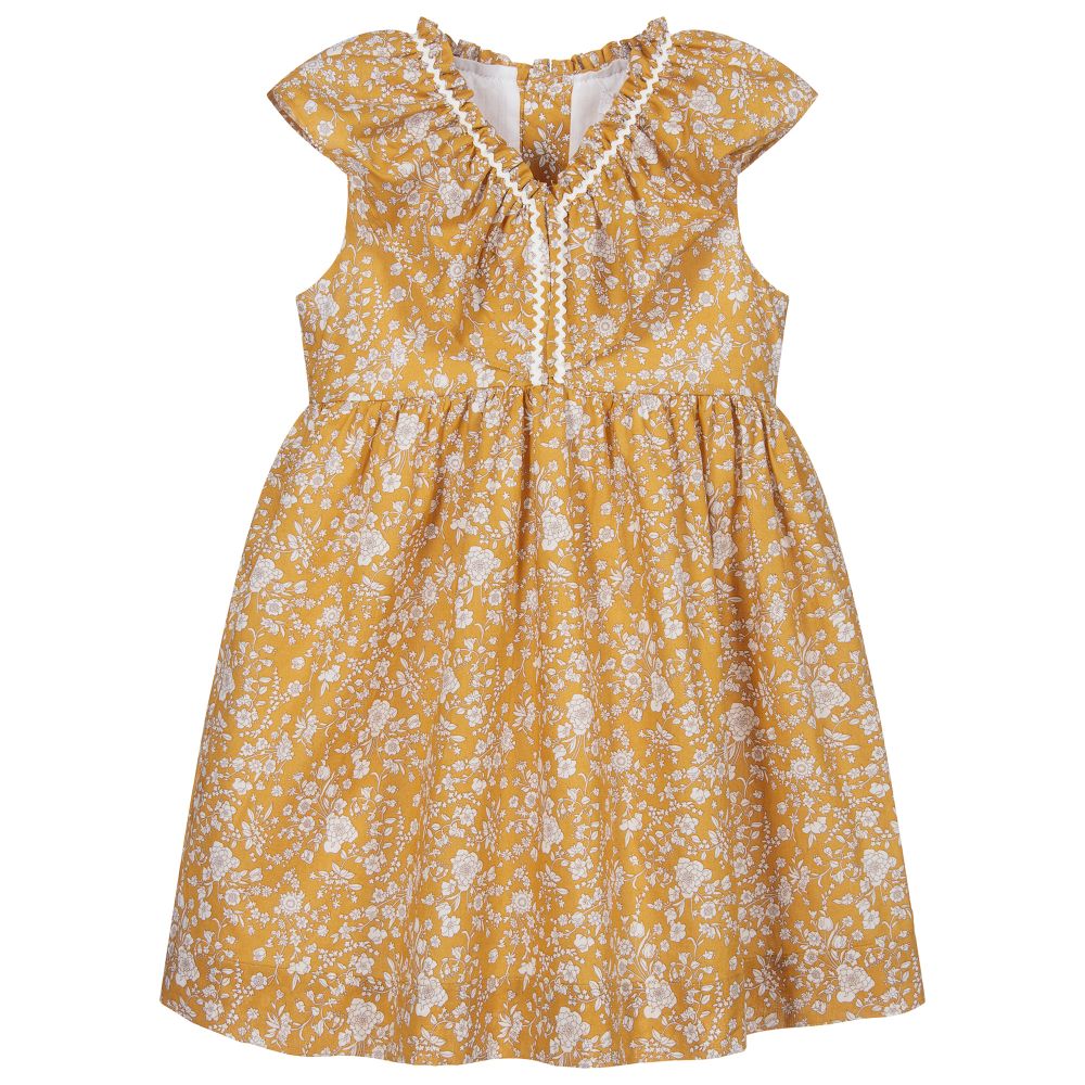 Chic by Laranjinha - Liberty Print Cotton Dress  | Childrensalon