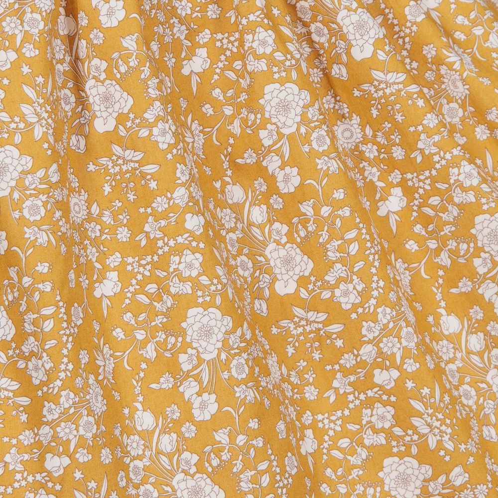 Шик от Laranjinha-Хлопковое платье с цветочным принтом | Childrensalon Outlet