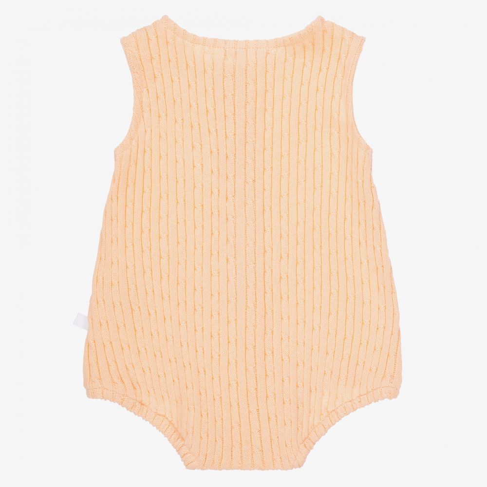 لارانجينا-تبّان قطن محبوك لون زهري للمولودات | Childrensalon Outlet